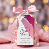 Bride Gown Brautparty Black Cherry Vielen Dank Geschenkanhänger