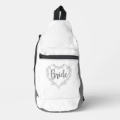 BRIDE Gray White Crossbody Bag (Vorderseite)