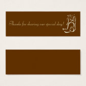 Bride&Groom Chocolate Favor Tag (Vorne & Hinten)
