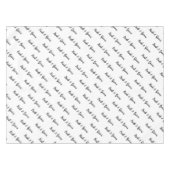 Bride Groom Diagonal Typografie Tischdecke (Vorderseite (Horizontal))