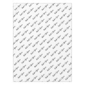 Bride Groom Diagonal Typografie Tischdecke (Vorderseite)