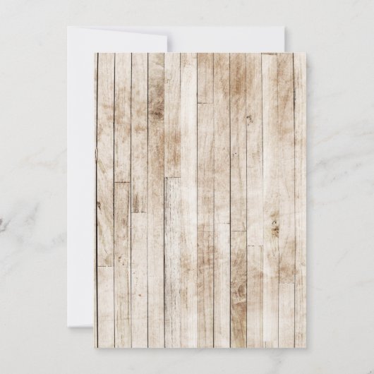 Bride & Groom Floral Boots Cowboy Western Hochzeit Einladung (Rückseite)