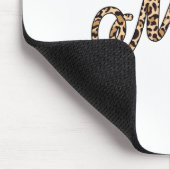 Bride Groom Frau Leopard Print Wedding Matching Co Mousepad (Ecke)