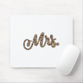 Bride Groom Frau Leopard Print Wedding Matching Co Mousepad (Mit Mouse)