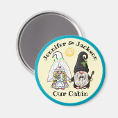 Bride & Groom Gnome Couple Cruise Door Marker Magnet (Vorderseite/Rückseite)