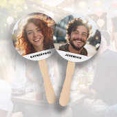 Bride Groom Her Him Photo Wedding Shower Game Fächer