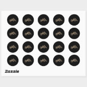 Bride Groom Herr Leopard Print Wedding Matching Co Runder Aufkleber (Blatt)