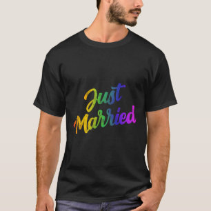 Bride Groom Lgbtq Bachelor Party Wedding T-Shirt -