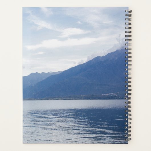 Bride & Groom Monogram Foto Black Wedding Planer (Rückseite)