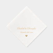 Bride Groom Monogram Weddate Party Cocktail Servietten Mit Folie (Rechts)