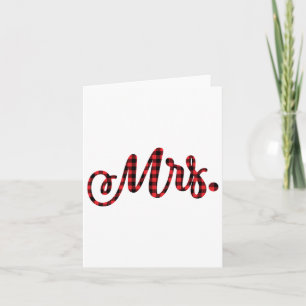 Bride Groom Mr. Mrs. Christmas Matching Coup Karte