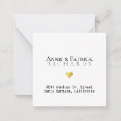 Bride Groom Names Wedding Card mit Adresse Mitteilungskarte (Vorderseite)