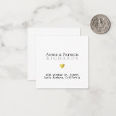 Bride Groom Names Wedding Card mit Adresse Mitteilungskarte (Vorderseite/Rückseite Beispiel)
