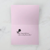 Bride & Groom Pig Hochzeitsgratulation Karte (Innenseite)