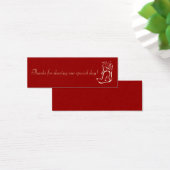 Bride&Groom Red Favor Tag (Schreibtisch)