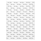 Bride Groom Schwarz-weiße Typografie Tischdecke (Vorderseite)