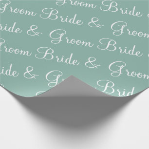 Bride Groom Script Polterabend Geschenkpapier