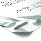 Bride & Groom Signature Drink Poster (Ecke)