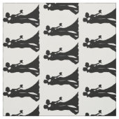 Bride Groom Silhouette Wedding Fabric Stoff (Muster)