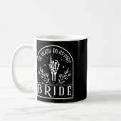 Bride Groom Skeleton Gothic Halloween Verlobung W Kaffeetasse (Links)