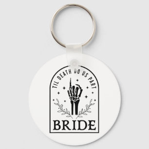 Bride Groom Skeleton Gothic Halloween Verlobung W Schlüsselanhänger