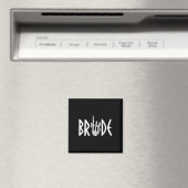 Bride Groom Skeleton Gothic Wedding Verlobung Hal Magnet (In Situ (Geschirrspüler))