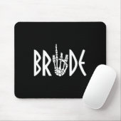 Bride Groom Skeleton Gothic Wedding Verlobung Hal Mousepad (Mit Mouse)