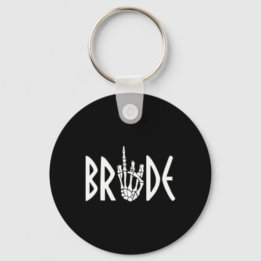 Bride Groom Skeleton Gothic Wedding Verlobung Hal Schlüsselanhänger (Vorderseite)