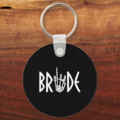 Bride Groom Skeleton Gothic Wedding Verlobung Hal Schlüsselanhänger (Vorderseite)