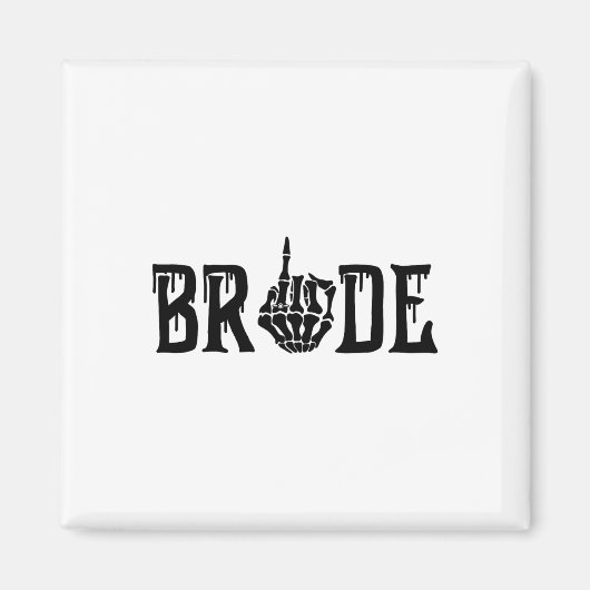 Bride Groom Skeleton Hand Halloween Bachel Magnet (Vorne)