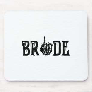 Bride Groom Skeleton Hand Halloween Bachel Mousepad