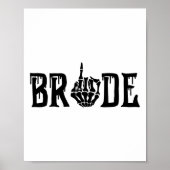 Bride Groom Skeleton Hand Halloween Bachel Poster (Vorne)