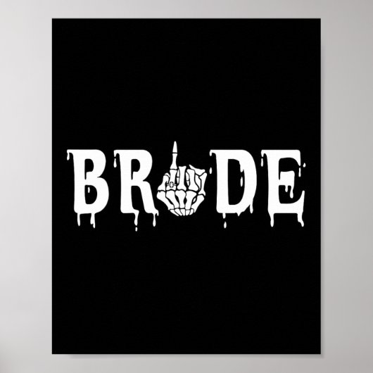 Bride Groom Skeleton Hand Halloween Chelor Poster (Vorne)