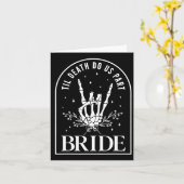 Bride Groom Skeleton Rock Hand Paare Wedding Hal Karte (Gelbe Blume)