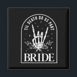 Bride Groom Skeleton Rock Hand Paare Wedding Hal Magnet<br><div class="desc">Bride Groom Skeleton Rock Hand Paare Hochzeit Halloween</div>