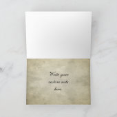 Bride & Groom Skull Hochzeit Danke Karte (Innenseite)