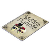 Bride & Groom Skull Wedding Planner Notebook Notizblock (Linke Seite)
