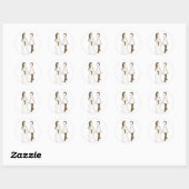 Bride & Groom Sticker von TearDrop Hochzeiten (Blatt)