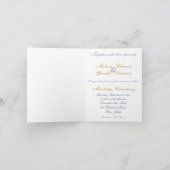 Bride & Groom Wedding Brillen Einladung (Innenseite)