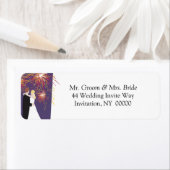 Bride Groom Wedding Fireworks Rücksendeadresse Lab (Insitu)