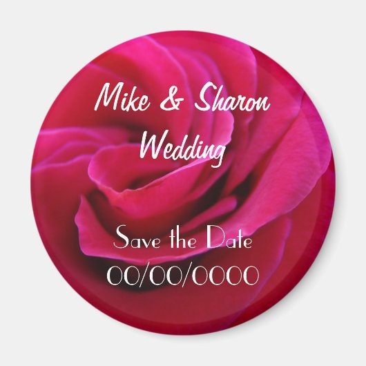 Bride Groom Wedding Magnet Speichern Sie die Datum (Vorne)