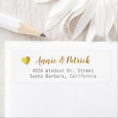 Bride Groom Wedding Mailing Rücksendeadresse (Insitu)