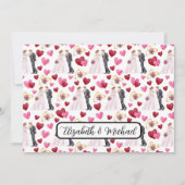 Bride & Groom Wedding Note Card Mitteilungskarte (Vorderseite)