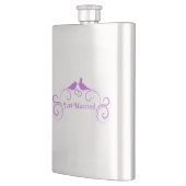 Bride Groom Wedding personalize Destiny's Flachmann (Links)