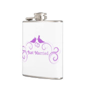 Bride Groom Wedding personalize Destiny's Flachmann (Links)
