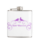 Bride Groom Wedding personalize Destiny's Flachmann (Vorderseite)