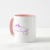 Bride Groom Wedding personalize Destiny's Tasse (Vorderseite Links)
