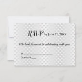 Bride & Groom Wedding RSVP Einladung (Rückseite)