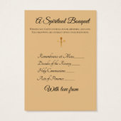 Bride & Groom Wedding Spirituelle Bouquet Heilige (Rückseite)