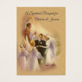 Bride & Groom Wedding Spirituelle Bouquet Heilige (Vorderseite)